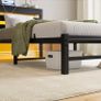 3ft Single Bed Frame with Charging Station and LED Lights Image 4