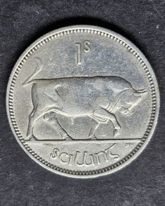 Ireland 1942 Silver 1s Shilling coin.