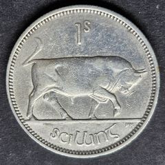 Ireland 1942 Silver 1s Shilling coin.