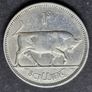 Ireland 1942 Silver 1s Shilling coin. Image 6