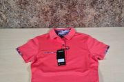 Womens Druids golf polo t shirt pink salmon Size Small Brand new BNWT