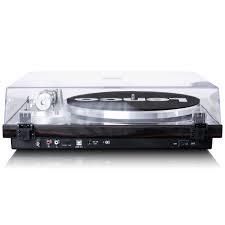 Dark Wood Turntable Record Player Bluetooth Turntable