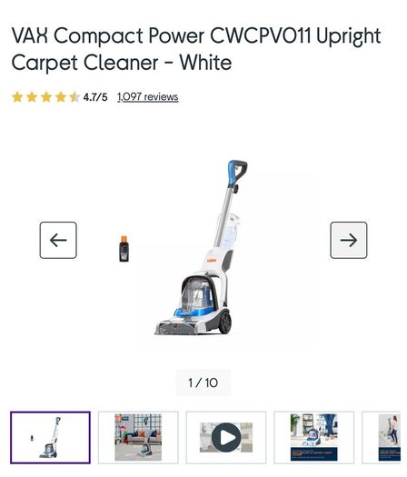 vax carpet cleaner