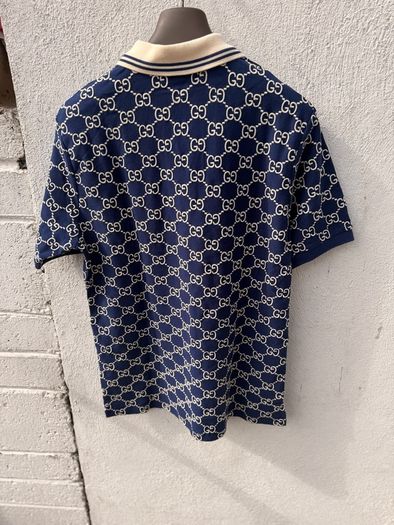 Gucci Polo men embroidered Fabric