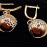14 ct gold  ball drop earrings Image 4