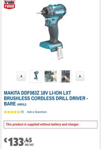 Makita Brushless Drill/Driver