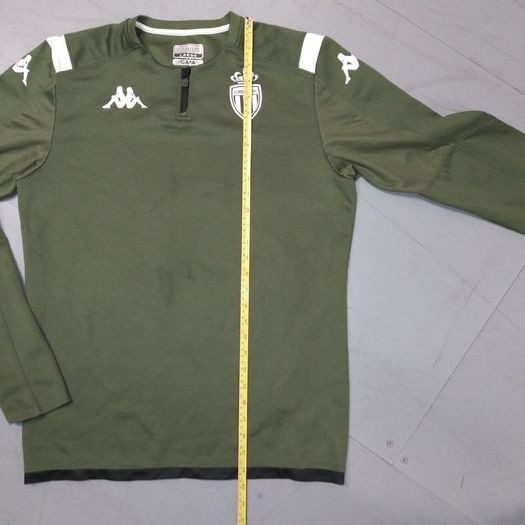 AS Monaco (L) Sweatshirt Jersey Jumper Pullover Shirt France Ligue 1 Monte Carlo French Kappa Gara Large Sweatshirt  Jumper Pullover Green Large  Half Zip