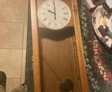 Oak London clock Co pendulum clock