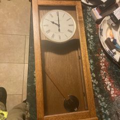 Oak London clock Co pendulum clock