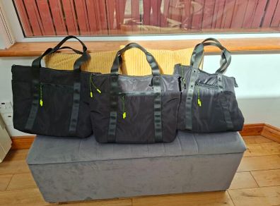 3 X Black Carry On Bags