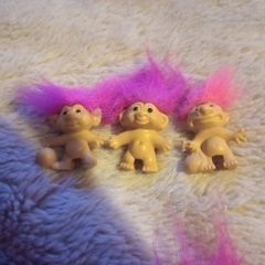 vintage mini troll pencil toppers