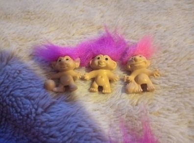vintage mini troll pencil toppers