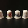 Collection of Flower Themed Thimbles Image 6