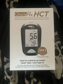 Gluco Rx Hct Blood Glucose Ketone monitoring diabetes system