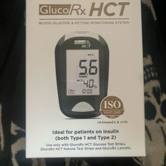 Gluco Rx Hct Blood Glucose Ketone monitoring diabetes system