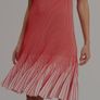 Ted Baker Red Lilyo Textured Stripe Flippy Skirt Mini Dress  Size: 14 postage included Image 2