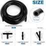 3m Car Windshield Washer Hose Kit, with 30 PCS Hose Connectors (Y I T-Type), Universal Windscreen Washer Hose, Silicone Rubber Windscreen Wiper Hose, Connecting Car Water Pump and Nozzle, Black Image 2