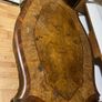 antique walnut and rosewood inlay table Image 5