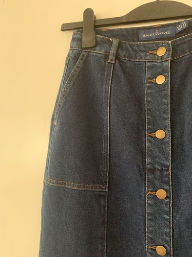 denim midi skirt Seasalt Cornwall