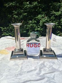 Mid 19th Century Hawksworth,Eyre & Co Silver Plated Candlesticks