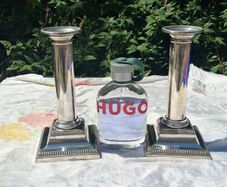Mid 19th Century Hawksworth,Eyre & Co Silver Plated Candlesticks