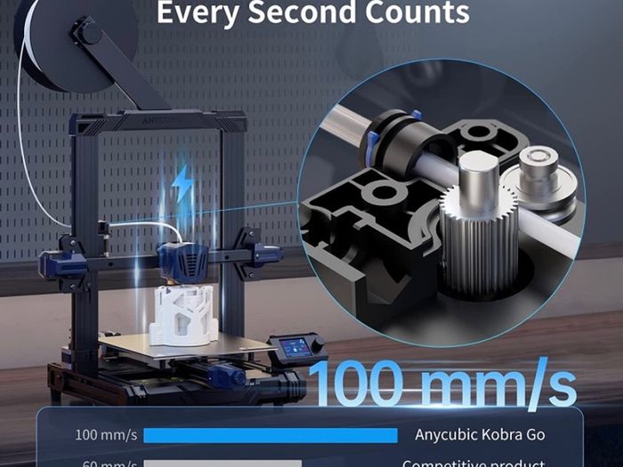 KOBRA GO 3D Printer,25-point Precise Auto Leveling DIY Assembly Upgrade Economical FDM 3D Printers with Removable Magnetic Platform and Resume Printing for Beginners Print Size 220x220x250mm (FREE POSTAGE)