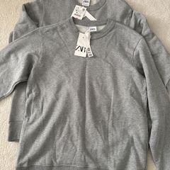 Two brand new Zara grey sweaters size M