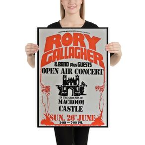 Rory Gallagher Macroom Castle Concert Poster A2 Size Reproduction