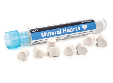 GlasGarten Mineral Hearts 8pcs