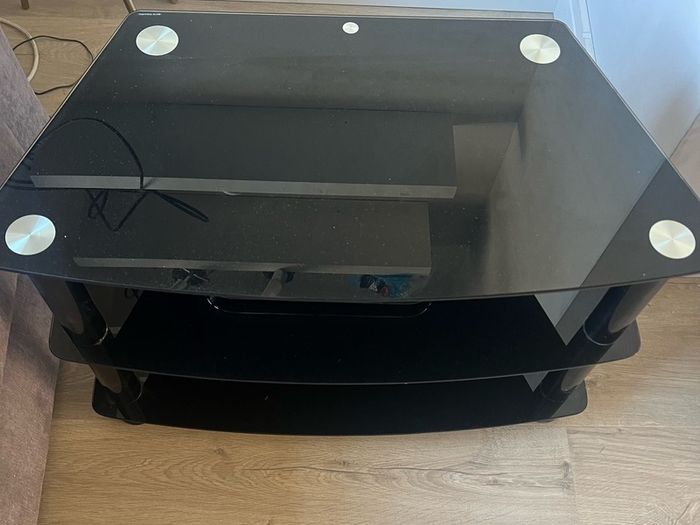 Black tv stand