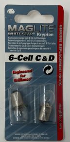 Maglite Twin Pack C & D 6-Cell Replacement Lamp X 2. Brand new in packaging.