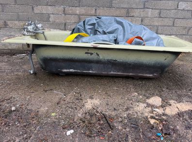 Old Cast Iron Bath