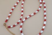 Delicate Freshwater Pearl and Rose Quartz Beads Necklace