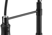 NEW SALE | Black Kitchen Tap,Spring Kitchen Taps with Pull Out Spray,3 Spray Modes 360 Degree Swivel High Arc Single Handle Kitchen Sink Mixer Tap with Pull Down Sprayer BLACK