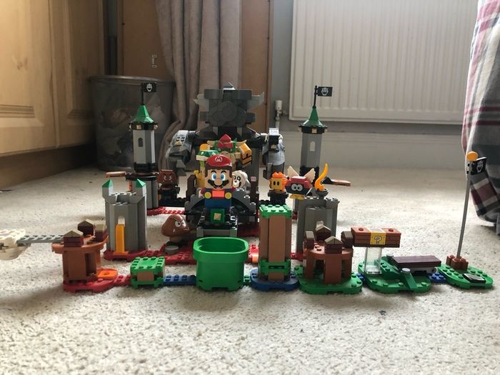 lego super mario bowser castle and other Mario lot