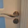 white internal solid wood laminate covered doors x 3 Image 4