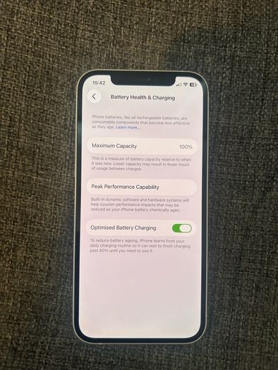 iPhone 12, white unlocked, 64gb, 100% new battery!