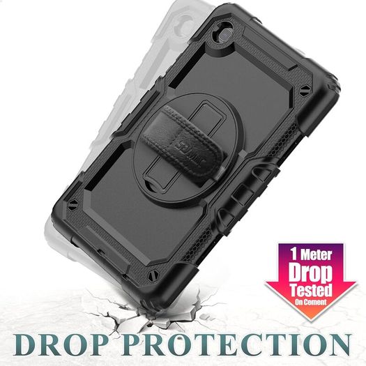 Samsung Galaxy Tab A7 Lite 2021 Case 8.7 inch SM-T220/T225/T227, 360 Rotating Hand Strap] & Kickstand, Drop Proof