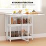 Four-Person Drop Leaf Table - White Image 6