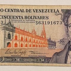 Venezuela 50 Bolivares 1995 Banknote