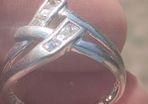 Sterling Silver Double Wishbone Engagement ring