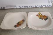 Set Of 2 Matching Small Trinket Dishes. Made In Romania.