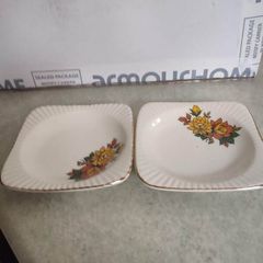 Set Of 2 Matching Small Trinket Dishes. Made In Romania.