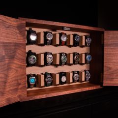 Walnut Watch Cabinet