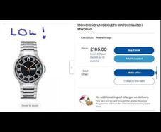 watch by Moschino new and unused
