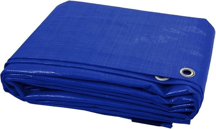 3 x 4 m Blue Tarpaulin Waterproof Furniture Caravan Cover Sheet Multipurpose