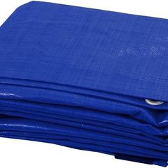 3 x 4 m Blue Tarpaulin Waterproof Furniture Caravan Cover Sheet Multipurpose