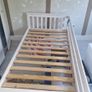 Single wooden white bed Image 2