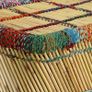 Coffee Table Bamboo with Chindi Details Multicolour Image 2