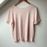 Marc Cain Mixed Media Embellished Top Rose Pink Rhinestone UK16 Image 4
